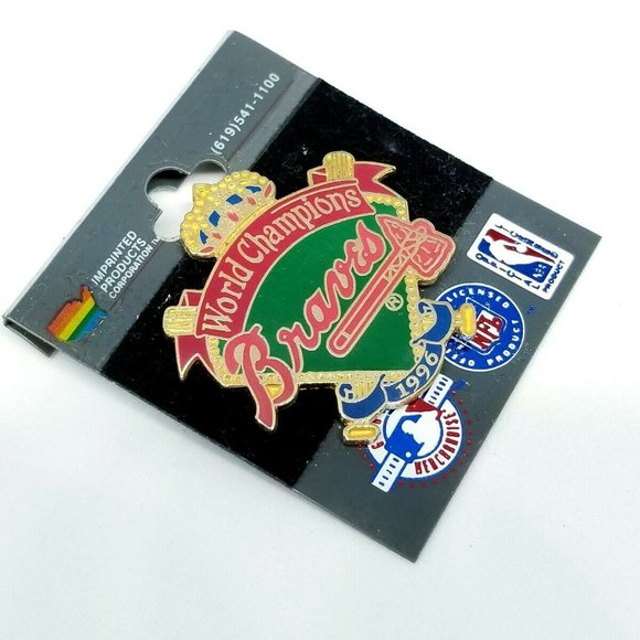 Atlanta Braves MLB 1996 World Champions Pin - Picture 2 of 4